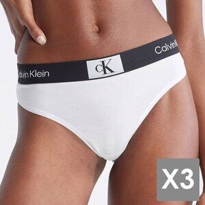 Calvin Klein 1996 Cotton Stretch Modern Thong, Lot of 3, Medium, NWT